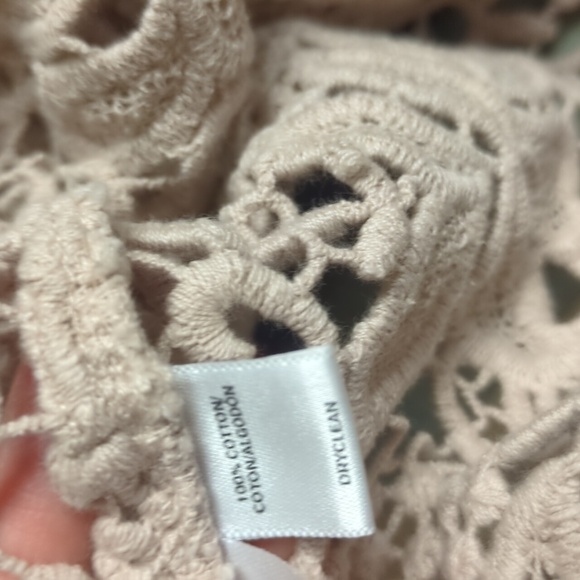 LOFT Blush Pink Cotton Crocheted Sleeveless Top - Picture 4 of 4